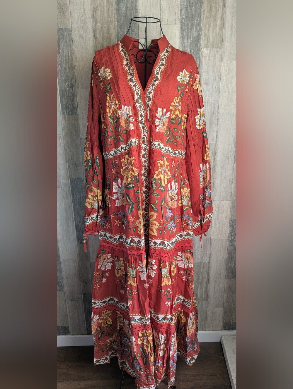 Farm Rio Garden Delight Midi Dress NWT - Picture 2 of 16